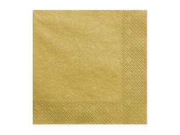 goudkleurige servetten metallic