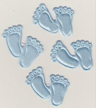 10 voetjes mini stof