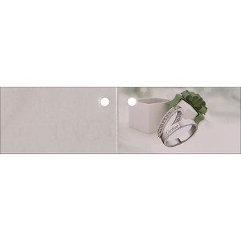 10x kaartje ringen met groen