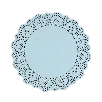 10x taartpapier 31cm blauw