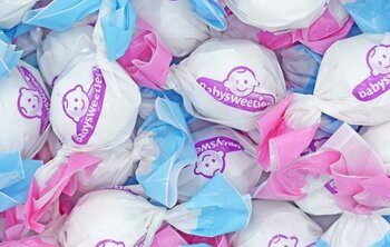 150 gram gender reveal snoepjes blauw