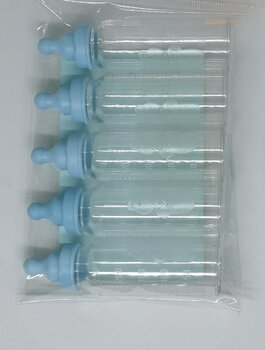 5x blauwe decoratie papflesjes