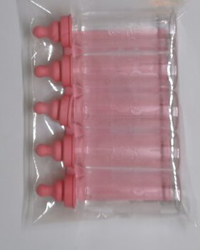 5x roze decoratie papflesjes