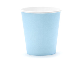 8x bekers gender blauw-roze