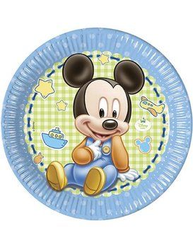8x bordje mickey / minnie