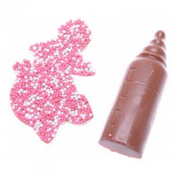 8x roze chocolade speen & papfles musket