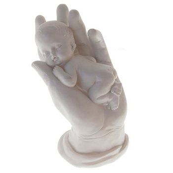 baby liggend in hand 12 cm