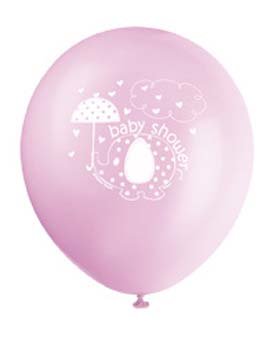 8x babyshower ballon olifantje