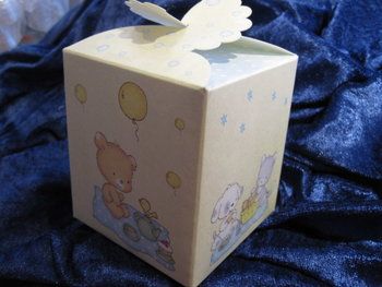 babyshower koekdoosje geel