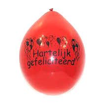 ballonnen hartelijk gefeliciteerd