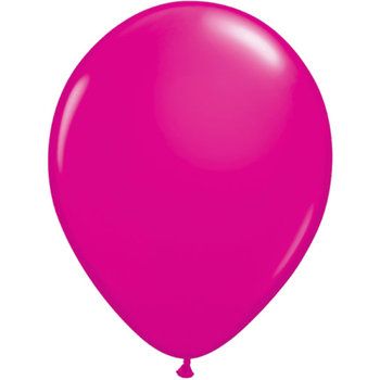 20 stuks ballonnen rose en zwart metallic