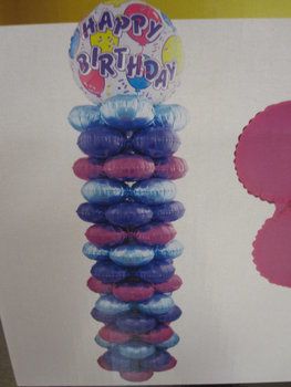 ballonpilaar happy birthday