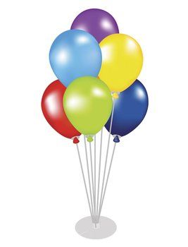 ballonstandaard voor 7 ballonnen