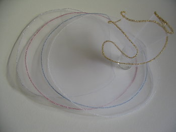 10x tule rand goud / zilver