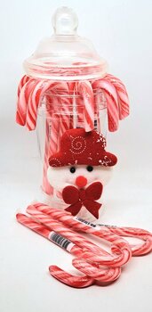 candy canes in stopfles