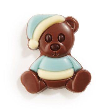 8x chocolade knuffel beer blauw