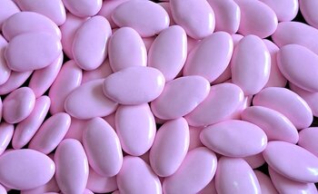 chocolade dragee roze 1000 gram