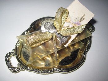 dienblad goud/zilver