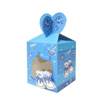 doosje blauw met venster