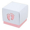 roze doosje kubus babyvoetjes