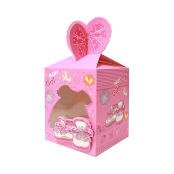 doosje met venster roze