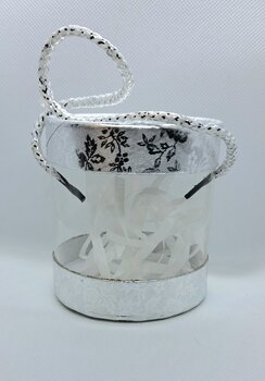 doosje rond zilver transparant