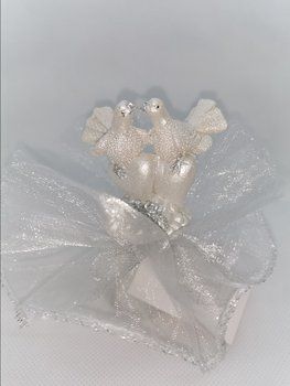 duivenpaar hart op tule