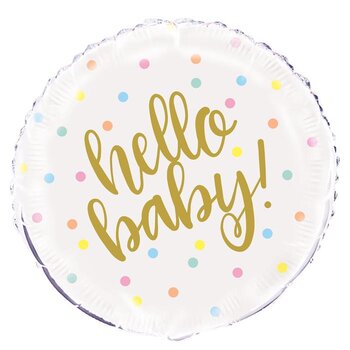 folieballon hello baby