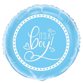 folieballon its a boy - girl