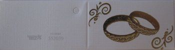 10x kaartje ringen glans