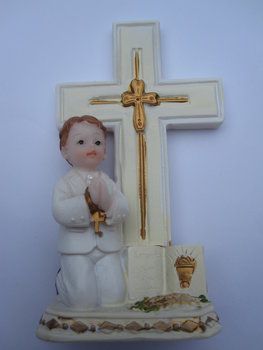 kruis communiejongen 9cm