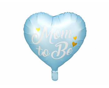mom to be folieballon blauw