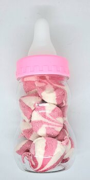 papfles spaarpot roze met spekkenmix