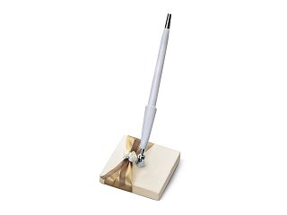pen met penhouder goudlint