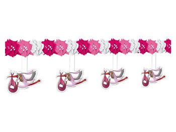 roze slinger hangende ooievaar