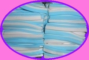 spekrepen blauw-wit 100 gram