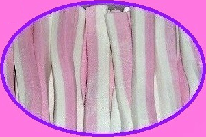 spekrepen roze-wit 100 gram