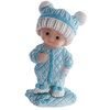 blauwe baby met bollenmuts