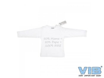 T shirt 50%mama, 50%papa,100%ikke