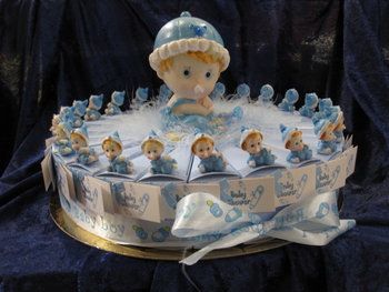 taart babyshower kruipende baby