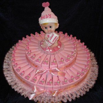 taart babyshower / geboorte baby's