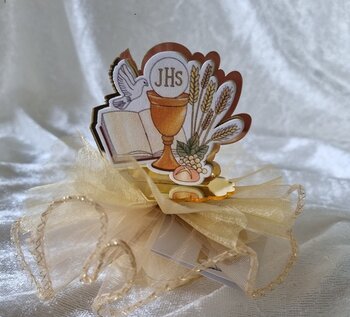 tule met communiebeker decoratie