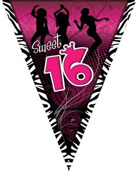 vlaggenslinger sweet 16