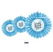 1 waaier ooievaar blauw
