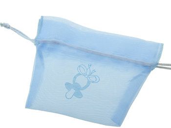 zakje fijne stof speen blauw