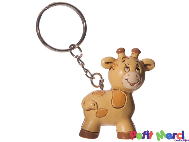 Doe alles met mijn kracht Benadering schuld sleutelhanger giraffe