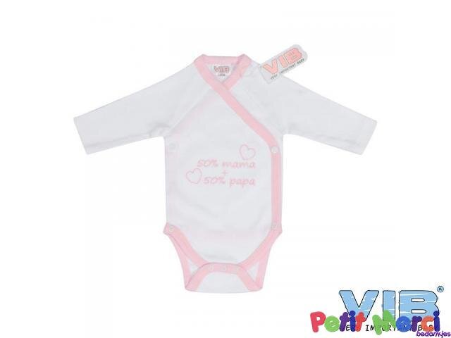 rompertje met tekst 50% mama 50% papa 50% ikke